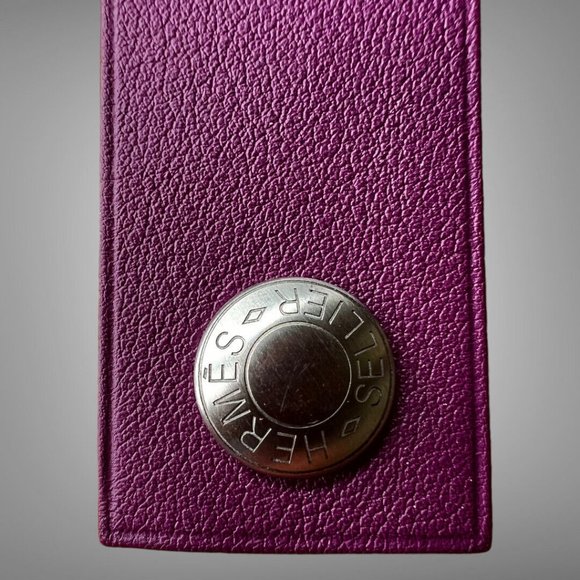 Hermes In the Pocket Lacie Key USB Drive 16GB Plum Leather New - Picture 6 of 10